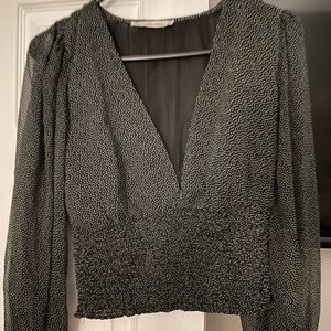 Polka dot Abercrombie blouse
